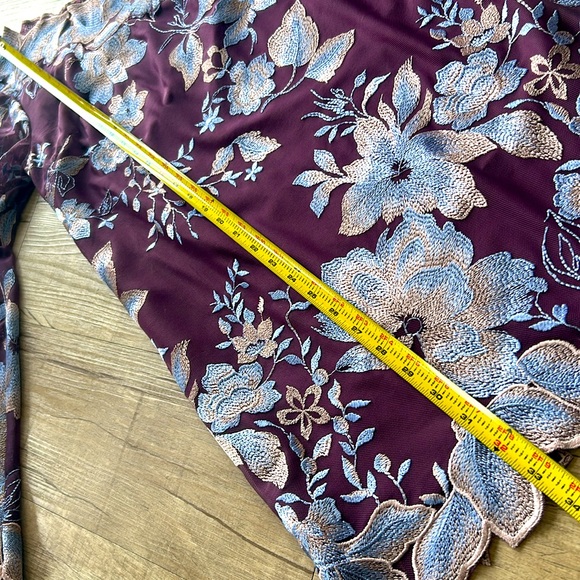 Free People NWT Rosalie Floral Embroidered One Sleeve Mini Dress, 2 - Picture 16 of 16